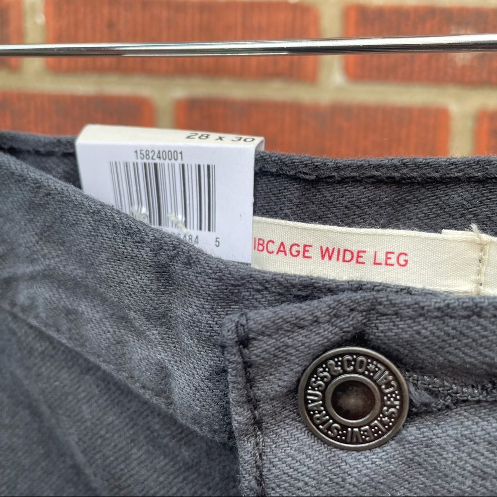 🆕 Levi’s Ribcage Wide Leg High Rise Pants Hemp - Picture 8 of 16